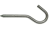 ProSource lr-307-ps天井のフック、0.68 Dia x 1 in L、12ワイヤなし、スチール、亜鉛メッキ
