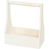 不二貿易 ミニプランターカバー 取っ手型 ホワイト 24880