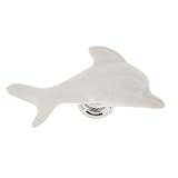 Dovewill 全7色　　取っ手　 取手　キャビネット / 食器棚 / 引き出し / ワードローブ　　ドア　　プル　ハンドル　ノブ　　イルカ型　　装飾　 - ホワイト