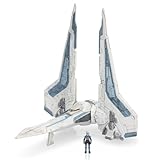 スターウォーズ マイクロギャラクシー飛行隊ボーカタンのガントレットファイター(アルマダエディション) - 回転翼と1インチのマイクロフィギュアアクセサリーを備えた5インチ車両。