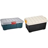 『 ボックス RVBOX 600F グレー/ダークグリーン 幅60×奥行37.2×高さ22cm』と『 ボックス RVBOX 600 カーキ/ブラック 幅61.5×奥行37.5×高さ33cm』のセット