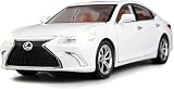 1/24 レクサス ES300モデルカー 合金 ダイキャスト製 コレクション用 おもちゃの車 ライトとサウンド おもちゃの車のドアが開けられる 男の子 ギフト 白い車