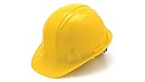 Prasertsteel Cap Style 4 Point Snap Lock Suspension Hard Hat CROWN ( Yellow )