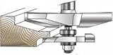 MLCS Raised Panel Router Bit with Undercutter: 15 Deg. Straight Profile by MLCS