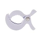 Mamimami Home 安全素材 プラスチック ベビーカー ペグ 5個・ホワイト 7.4x4.4x2.4cm カバーブランケットクリップ DIY おしゃぶり ベビーおもちゃ オーガナイザ アクセサ