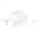 uxcell アクアリウム　エアチューブコネクター　ジョイント　透明　　10個入