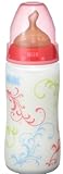 Nuk プレミアムチョイスほ乳びん(ポリプロピレン製) 300ml/天然ゴムニップル/リーフレッド FDNK0040208