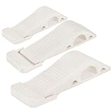 IPOTCH 全3色　ドアストッパー　3個　ゴム製　ドアストップ　実用的　 - 白