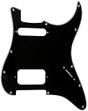カスタムギターピックガード Fits Fender US HS 11 Screw Hole Stratocaster Style Guitar Pickguard (3プライブラック)