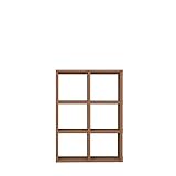 ディスプレイラック・カラーボックス　オーブンタイプ　幅87　奥行き30　高さ128ｃｍ　ブラウン レクタックス