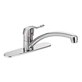Moen 8711 Commercial M-Dura Single-Mount Kitchen Faucet with 12-Inch Spout Reach, 1.5-gpm, Chrome [並