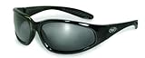 Hercules Safety Glasses - Black Frame - Smoke Lens by Global Vision Eyewear