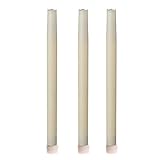High Qualitylameless Taper Candle 12 Dripless Real Wax Pillars with Timer Function, Battery Operated