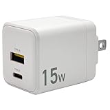 ラスタバナナ USB充電器 AC USB Type-A + Type-C 5V 3A 15W スマートIC搭載 スマホ iPhone対応 ホワイト RACCA3A01WH