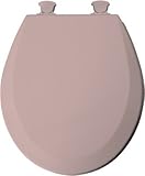 Bemis Mfg 46ec 023ラウンド成形ウッドトイレシート、easy-clean &ヒンジ変更、ピンク 1 46EC 023