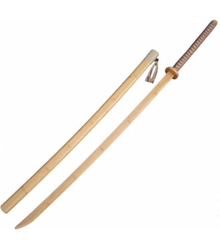 Amazon | 金属付木刀 黒鞘龍 鞘・鍔（つば）付 全長約101cm 木刀