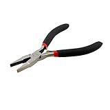 uxcell プライヤー フラットノーズプライヤー メタル ゴム材質 シルバートーンカラー ライトウエート