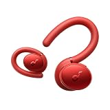 Anker Soundcore Sport X10（ワイヤレスイヤホン Bluetooth 5.2）【完全ワイヤレスイヤホン / 耳掛け / フック型 / 折りたたみ式 / アクティブノイズキャンセリング / 外音取り込み / 音声通話 / IPX7防水規格 / 最大32時間音楽再生 / 専用アプリ対応 / PSE技術基準適合】レッド