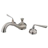 Kingston Brass KS3338ZL Roman Tub Filler with Metal Lever Handle, Satin Nickel [並行輸入品]