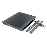 USB 3.0 外付け光ディスクドライブハウジングケースエンクロージャキット、ポータブルポップアップODDキャディ、ノートパソコン&デスクトップPC用 内蔵12.7mmスリムSATAトレイCD DVD BDプレーヤーとバーナーブラック ベゼル付き