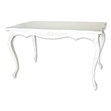 ダイニングテーブル アンティーク調 ロココ調 テーブル リビング ホワイト