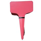 Demiawaking T型ラベル 100枚入 園芸用ラベル フラワーラベル ガーデニングラベル 植物ラベル (レッド)