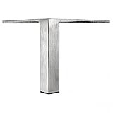 1 " square-l脚9 – 1 / 8 " Tall Brushedスチール