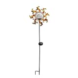 Tricod ST309A Metal Sunflower Garden Solar Color Change Stake, Medium [並行輸入品]