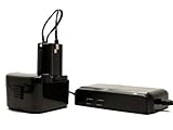 Hitachi EB 1212S 互換バッテリー + 充電器 : Hitachi 12V 電動 工具用 対応バッテリー,充電器 (1300mAh, 12V, ニカド)
