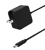 Hebest ノートパソコン 充電器 Type-c PD 65W Macbook Pro 交換用充電器 超小型 Acアダプター【PSE技術基準適合/超低温GaN II技術/Type-Cケーブル一体型/折畳式プラグ】タイプc 充電器 Mac 電源アダプタ 軽量 持ち運び Switch/Mac Book Air/レノボ/Lenovo/HP/Dell 各種USB C機器対応