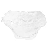 Prettyia キュート　赤ちゃん　　おむつ　 カバー 　パンツ　 パンティー　女の子　 フリル　 パンティー　ブルマー　速乾　 白　 S　