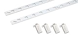南海プライウッド 棚受け シンプルアルミ棚柱セット シルバー 12×1820mm TBAS-S