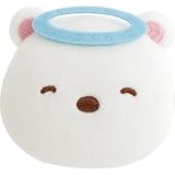 AB38701 すみっコぐらし えもじ～ずぬいぐるみ ぬいぐるみバッジ しろくま