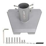 Gen 3 パイプアダプター、 ポールマウントベース、360 度回転&20 度傾斜、衛星放送受信アンテナパイプアダプター Gen3 V3