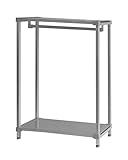 軽量アルミ製 ワードローブ ロータイプ 薄型 奥行36cm 高さ130cm 幅バリエーション55～150cm (90cm)