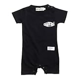 [CAMPFREE] キャンプフリー ロンパース 半袖 男の子 女の子 [ 綿100% ] ベビー服 半袖ロンパース カバーオール 赤ちゃん プリント 10200 B.ブラック サイズ 80