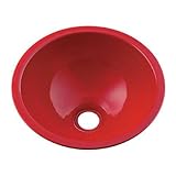 カクダイ 鉄穴 丸型手洗器 レッド 493-026-R
