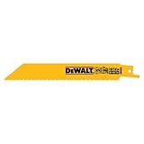 DEWALT DW4845 6-Inch 10/14 TPI Straight Back Bi-Metal Reciprocating Saw Blade (5-Pack) [並行輸入品]