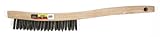 Hot Max 22039 3x19 Carbon Steel Wire Brush, Wood Handle by Hot Max