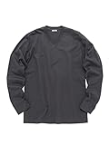 [シップス] Tシャツ 抗菌 防臭 NANO-FINE ハイゲージ コットン ロングスリーブ Vネック Tシャツ ロンT メンズ 112031417 ダークグレー S