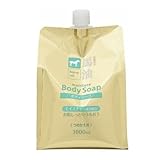 熊野油脂 馬油 ボディソープ 詰替用 1000ml ×4袋セット