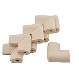 uxcell コーナークッション　コーナーガード　コーナーパッド　コーナーカバー エッジ 保護 プロテクター パッド キッチン用 化粧台 テーブル 気泡ゴム製 ベージュ 8 個入れ