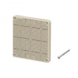 未来工業 取付自在板 正方形 グレー BPF-0808G