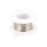 uxcell ヒーターワイヤケーブル コントロールチップ シルバー 10M長さ 0.5mm直径