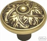 Belwith Acanthusノブ、アンティーク真鍮、d2 – 06