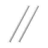 uxcell ラウンドバー 旋盤丸棒 旋盤バー DIYクラフト用 304ステンレス鋼 6mm x 200mm 2個入り