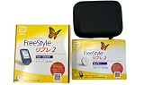 Abbott FreeStyle Libre フリースタイルリブレ2 センサー リーダー1台 選べるアラート機能 血糖値測定器 スターターキット エスショップオリジナルポーチ付き (センサー 1個) 患者さん向け ブルー