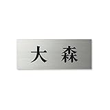 丸三タカギ ネームプレート 彫り込み済表札 ドライエッチング MPA-S-5-2-大森 彫り込み名字: 大森 【完成品】