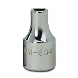 WILLIAMS(ウィリアムズ) ショートソケット 6角 JHWMM-604 ニ面幅:4mm×差込角:1/4インチ×全長:7/8インチ