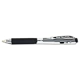 Pentel WOW! Gel Retractable Gel Pen 0.7mm Medium Line Black Ink, Box of 12 (K437-A) by Pentel